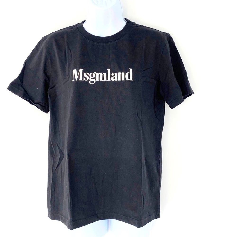 MSGM Womens T Shirt Msgmland Logo Crewneck Tee Size S